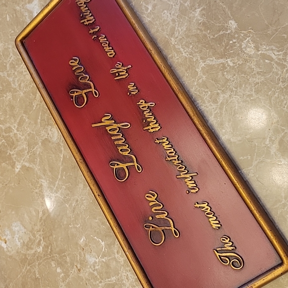 SteinMart Inspirational Wooden Plaque..Live...Laugh...Love... - Picture 3 of 16